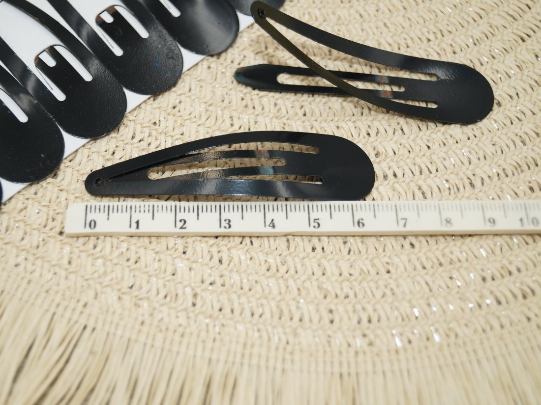 Заколка Тік-так. 6.5 см. Глянсова. - Кристалік