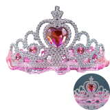 Святкова корона Серце рожеве 7,5 см