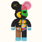 Конструктор Magic Blocks у вигляді ведмедика Bearbrick "Dissected Companion" 50 см