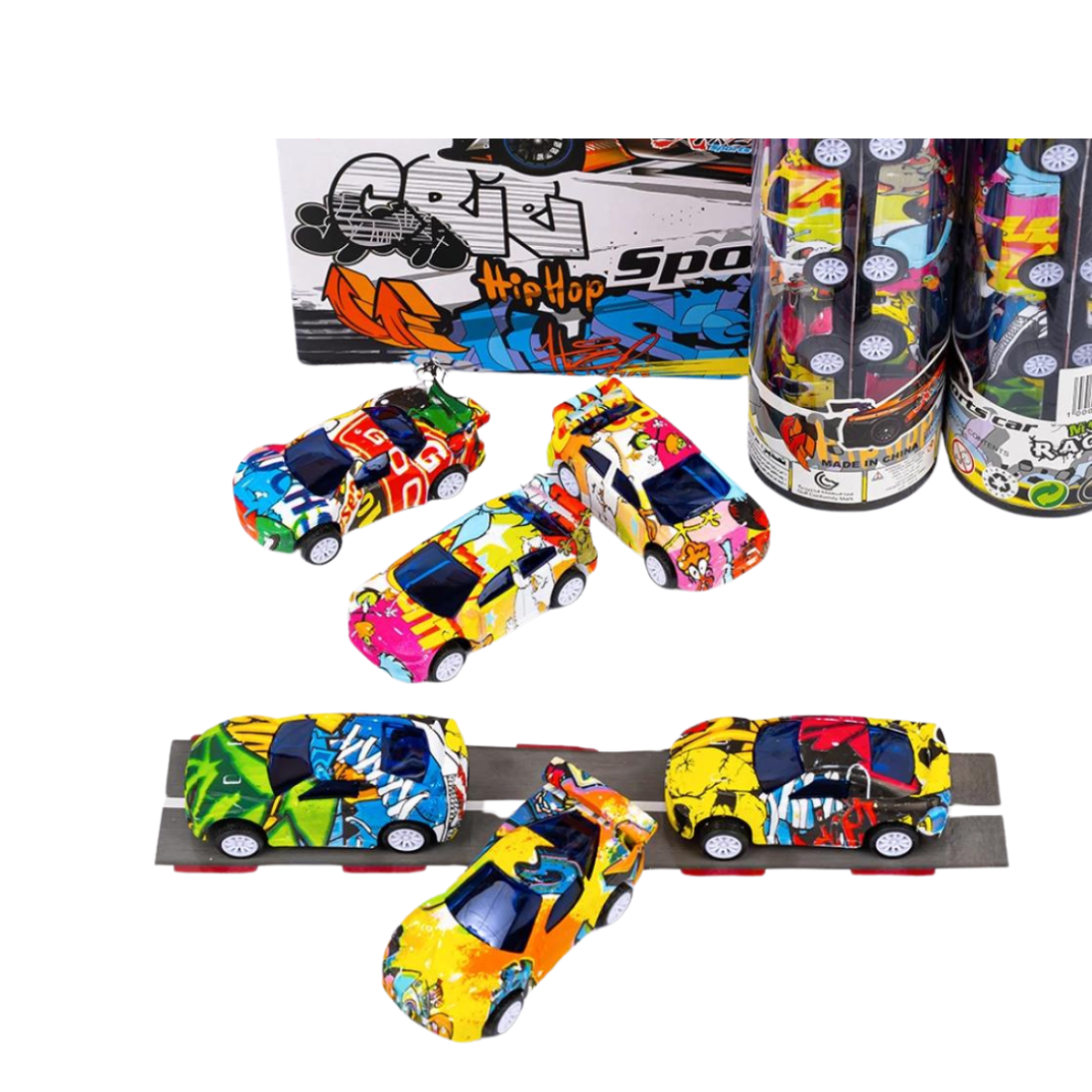 Інерційні машинки Top Racing з доріжкою 7 см - Pobut