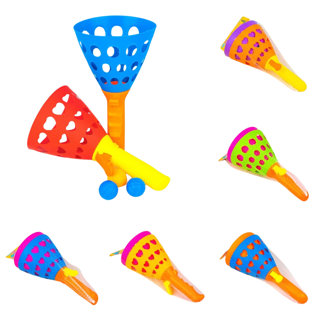 Пластикові іграшки Кетчбол серце 25 см 6 штук