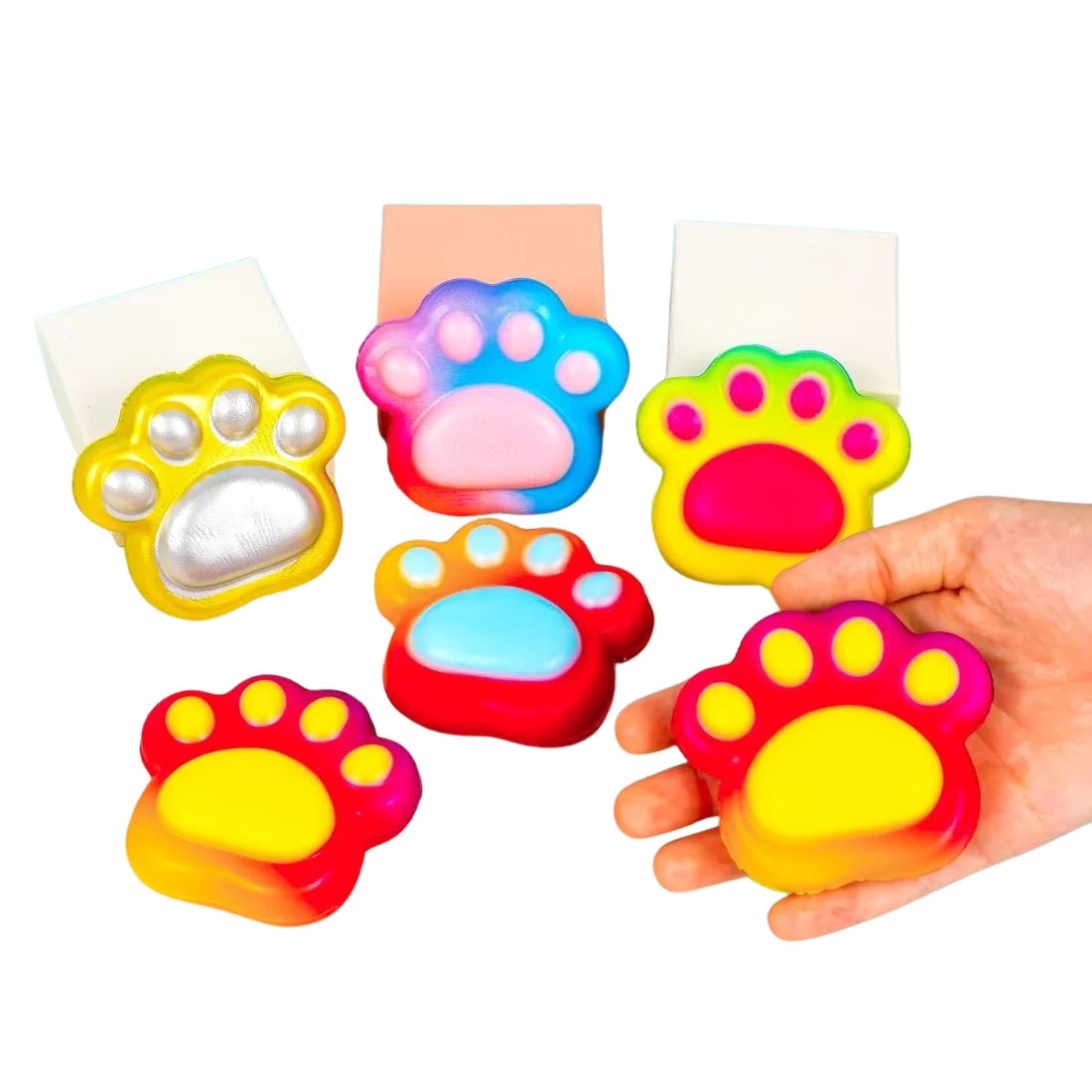 Сквиші Лапки райдужні 7 см