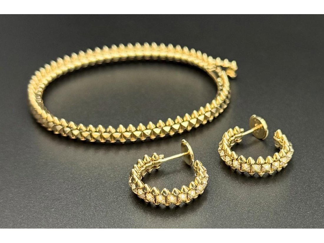 Сережки з діамантами у стилі Clash - Фото3 Сережки з діамантами у стилі Clash - Купити