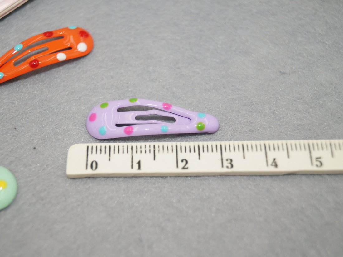 Дитячий затискач для волосся. Тік-так 3 см. - Кристалік