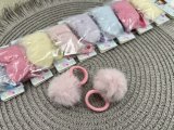 Дитяча резинка з хутряною кулькою 2,5см
