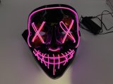Маска неонова, що світиться. Червона.
