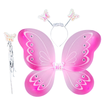 Набір метелика рожево-білий 36*48 см - Купити