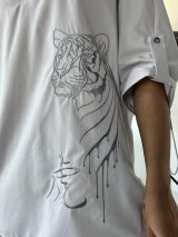 Блуза-туніка із вишивкою Тигр 230221-2