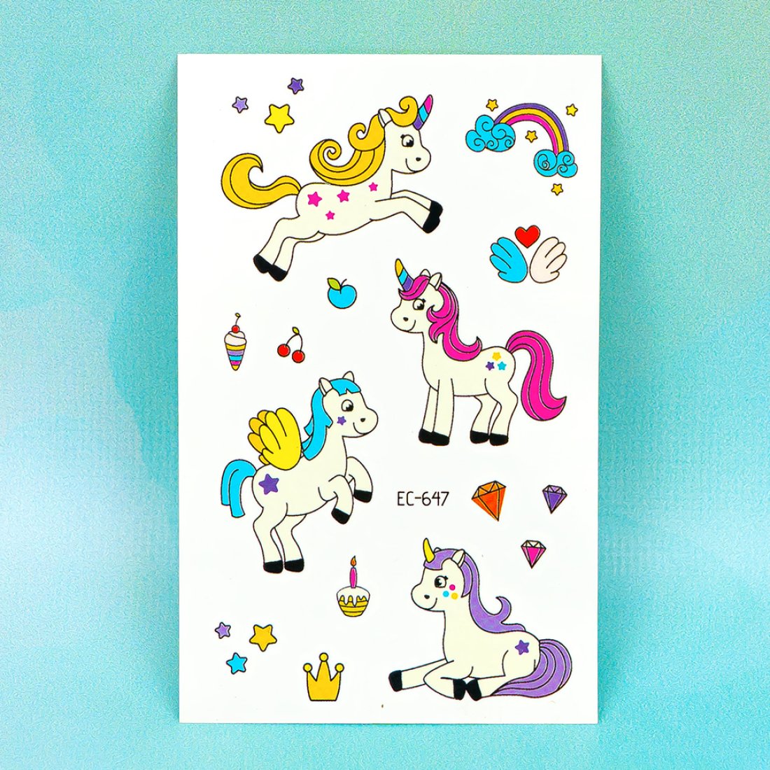 Дитячі перекладні татуювання Єдинороги EC-647