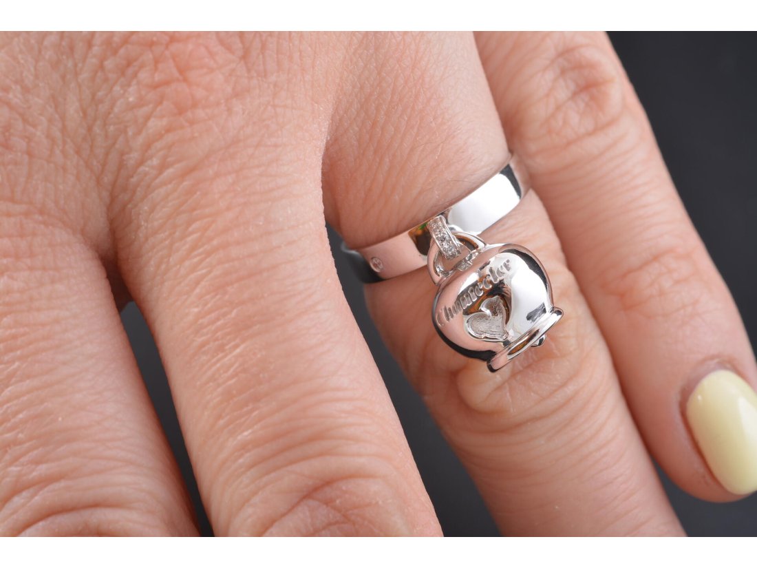 Каблучка у стилі Chantecler, біле золото - Купити