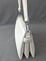 Ефектна жіноча сумка croco текстура INNOE 3528314-1 Білий
