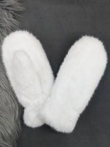 Ультрам’які хутряні рукавички INNOE 85005-2 Білий