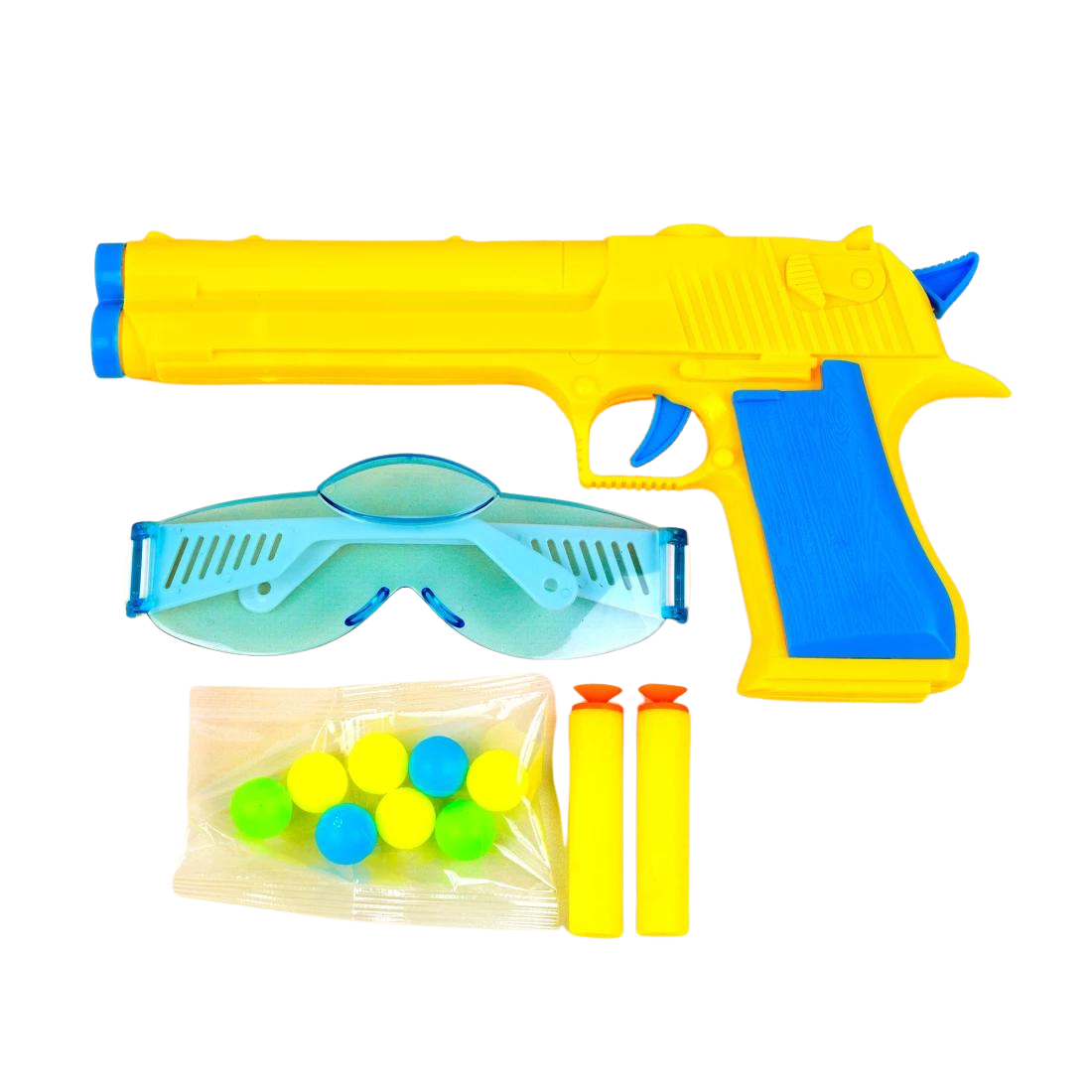 Дитячий пістолет з кульками Тактик жовтий 21 см