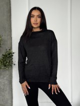 Гольф з люрексовим напиленням INNOE 230208-23 Чорний