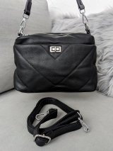 Практична та елеганта чорна жіноча сумка зі штучної шкіри INNOE 350010-3 Чорний