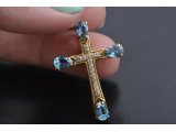 Хрестик декоративний із камінням