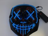 Маска неонова, що світиться. Синя.