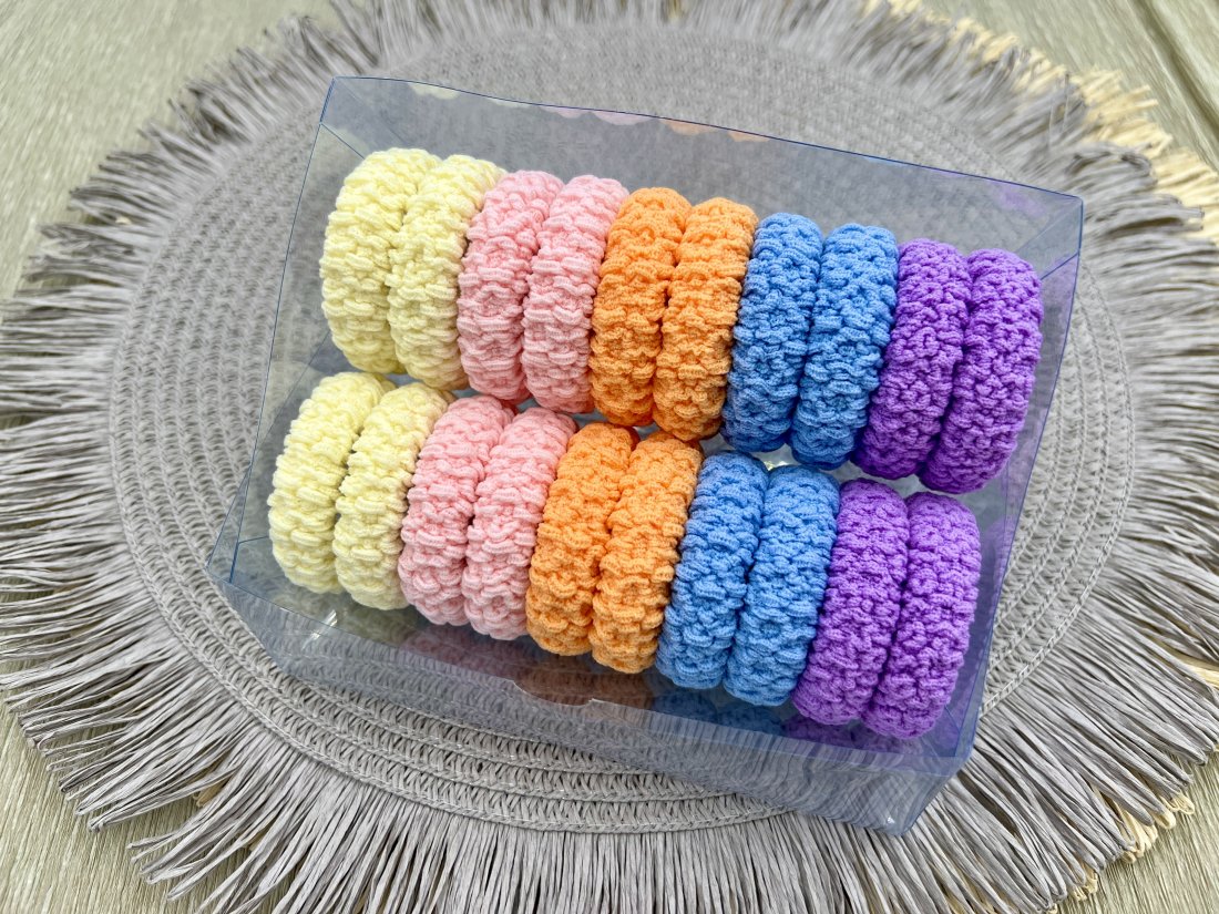 Резинки для волосся, в коробочці, 5см