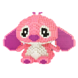 Конструктор Magic Blocks Стіч Angel Рожевий Висота 25 см