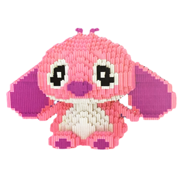 Конструктор Magic Blocks Стіч Angel Рожевий Висота 25 см - Купити