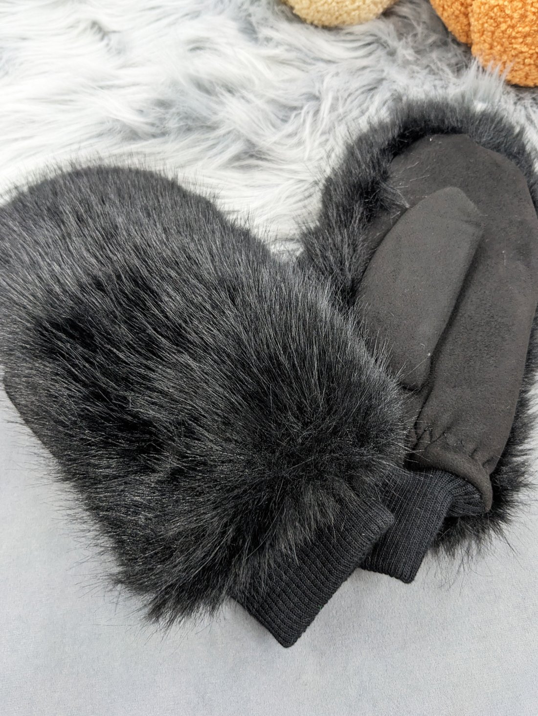 Утеплені хутряні рукавиці для зими INNOE 85005-1 Чорний