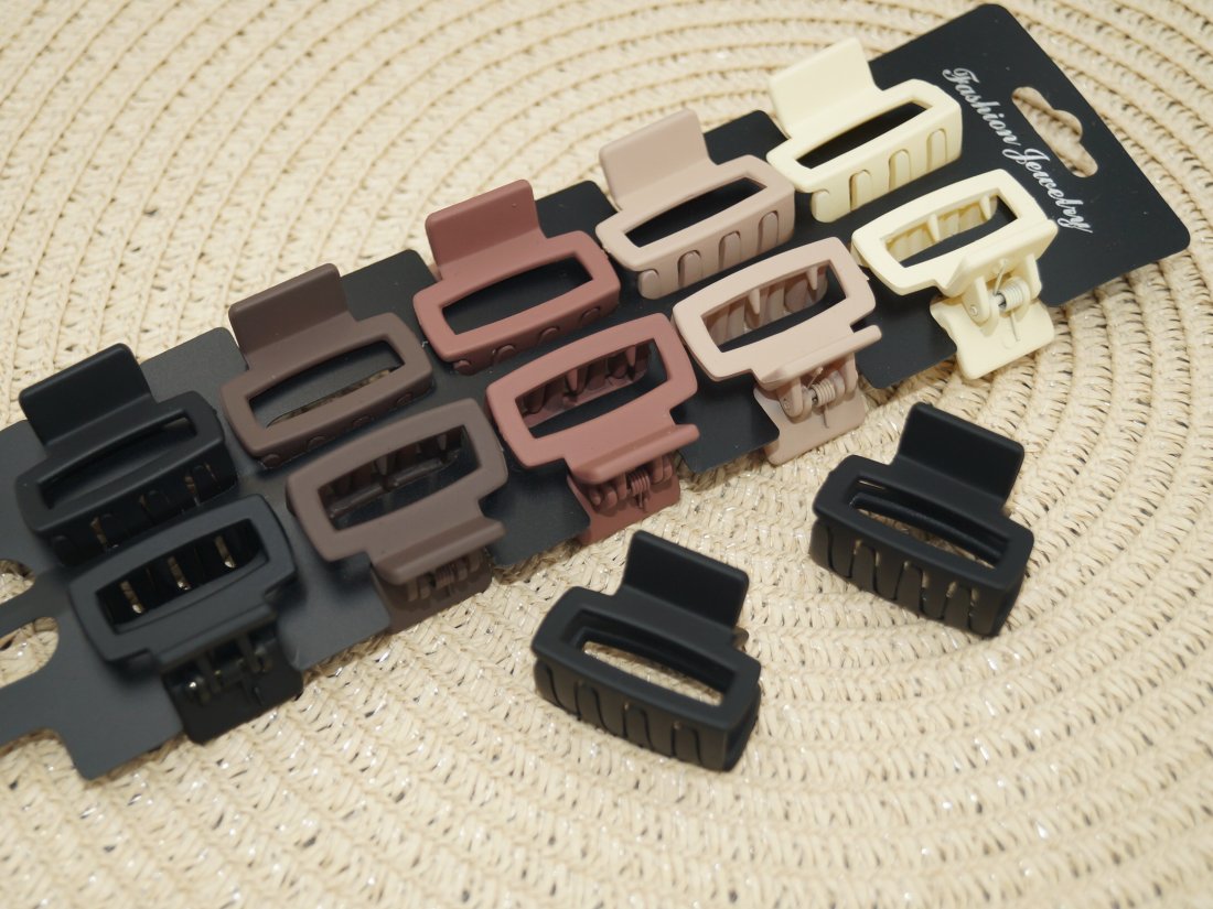 Краби для волосся. Матові 3 см.