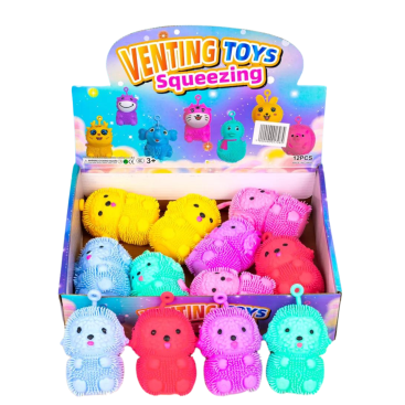 Сяючі силіконові їжачки Собачки 9 см - Купити