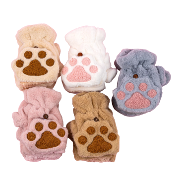 Хутряні рукавички-рукавиці Лапи 6 пар - Купити