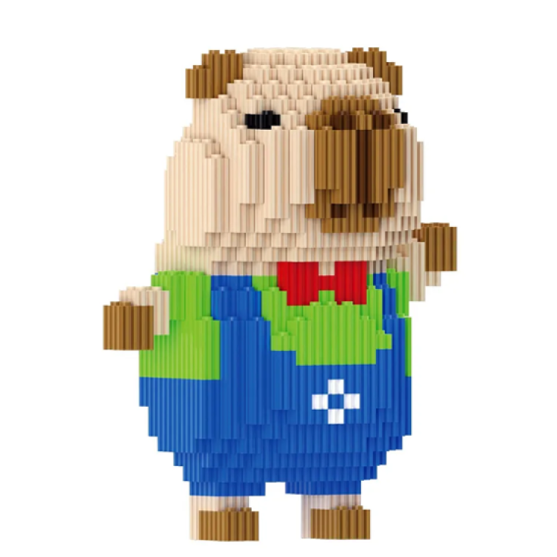3D Конструктор Magic Blocks Капібара у синьому костюмі 14 см