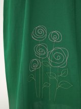 Довга лляна сукня із вишивкою "Троянди" 270189