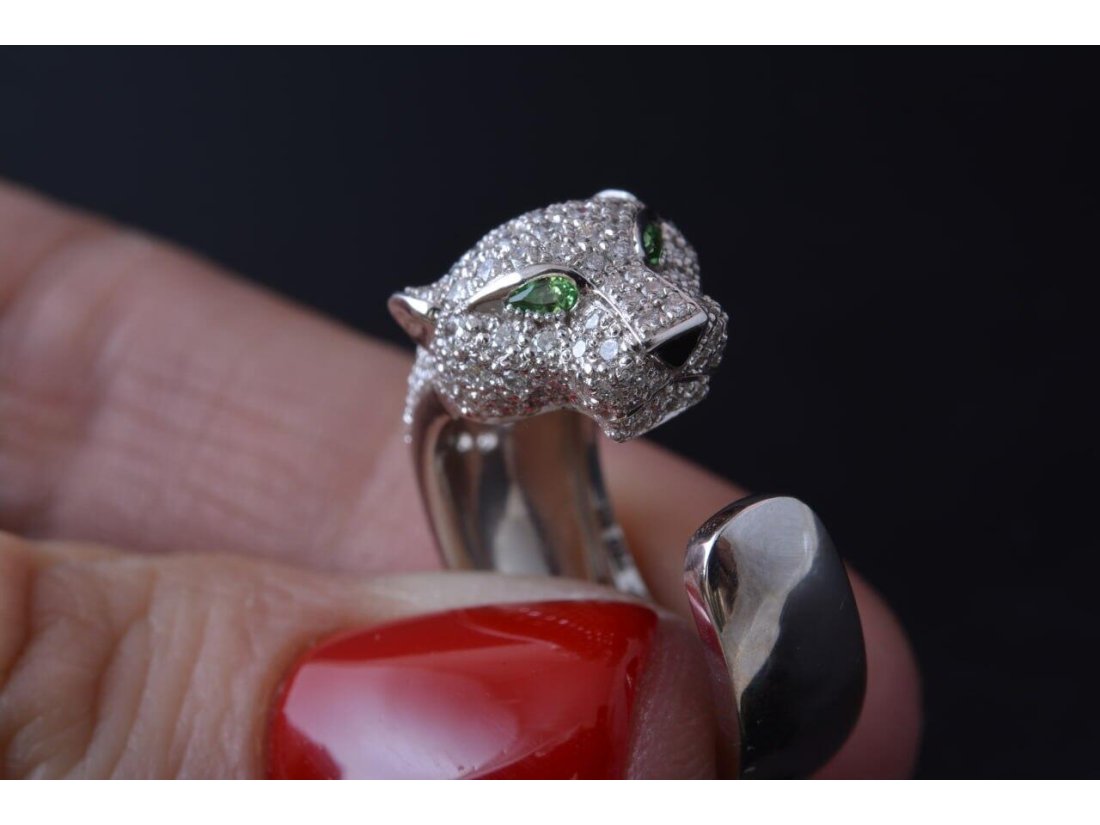 Каблучка у стилі Cartier із діамантами - Фото8 Каблучка у стилі Cartier із діамантами