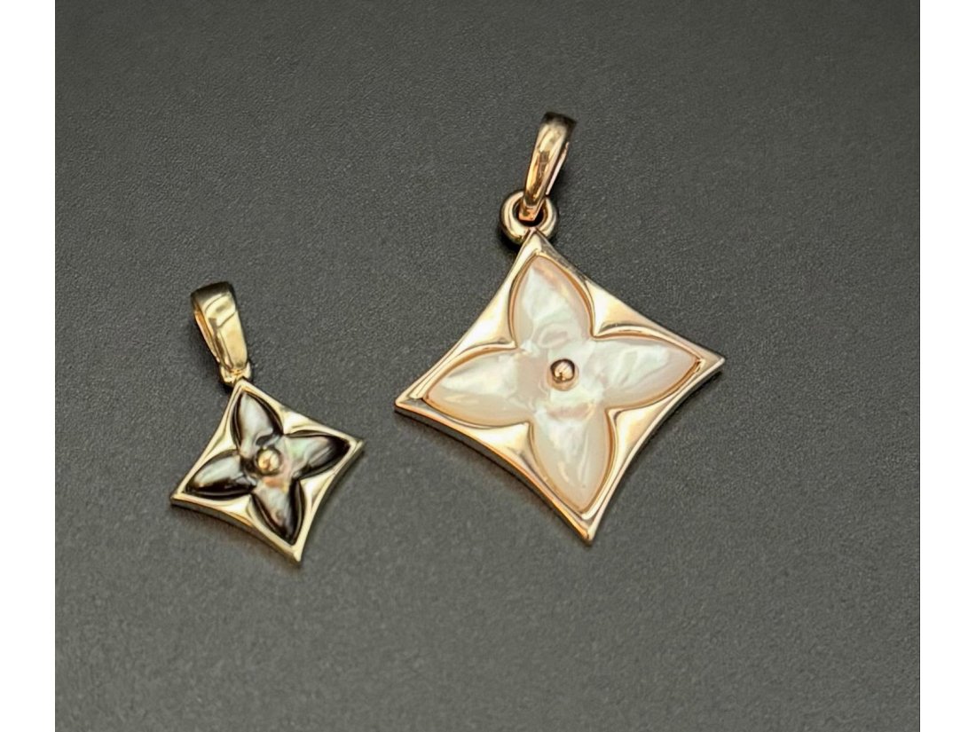 Підвіс з перламутром у стилі Loiuse Vuitton - Фото2 Підвіс з перламутром у стилі Loiuse Vuitton - Багира