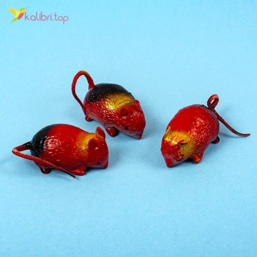 Гумові мишки червоні оптом фото 01
