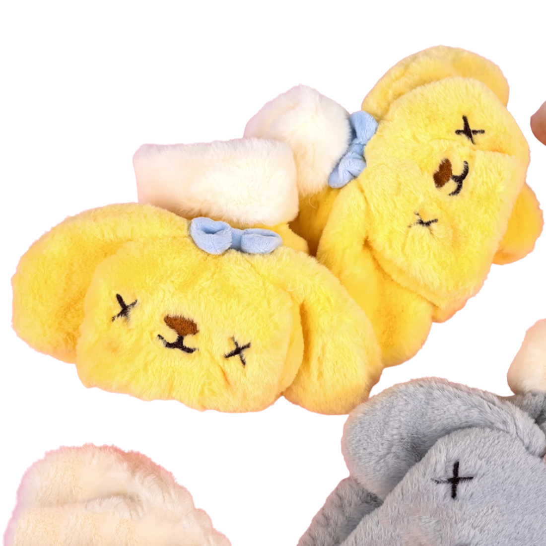 Дитячі хутряні рукавички-рукавиці Зайчики 6 пар - Pobut