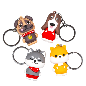 Брелоки Собачки гумові 10,5 см - Купити