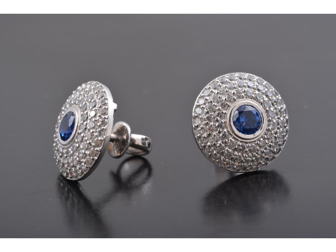 Сережки на закрутках &quot;Гудзики&quot; - Багира