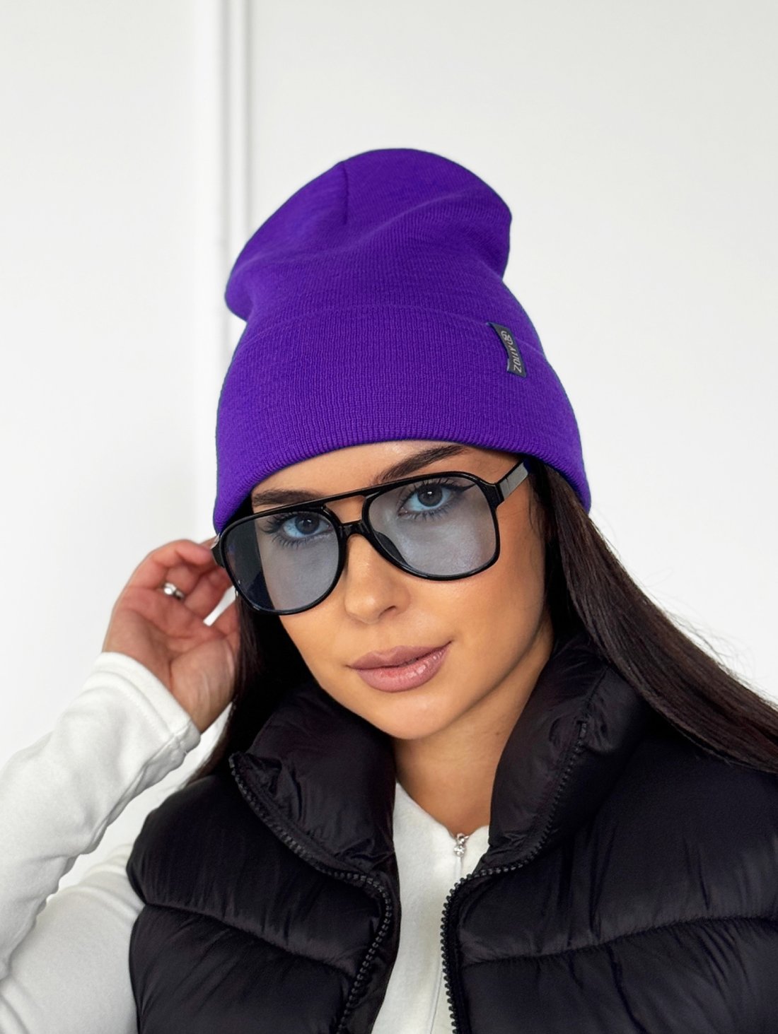 Практична яскрава жіноча шапка INNOE 950118-1 Фіолетовий