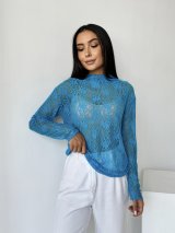 Стильний та практичний гіпюровий гольф 230208-20 - Купити