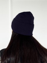 Жіноча шапка класичного фасону INNOE 950118-1 Темно-синій