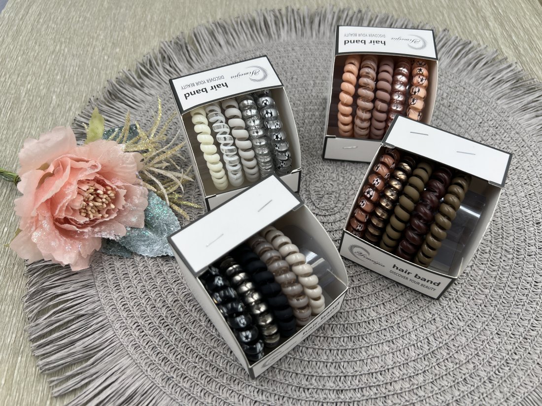 Резинки- Пружинки. набір коричневий. 5.5 см