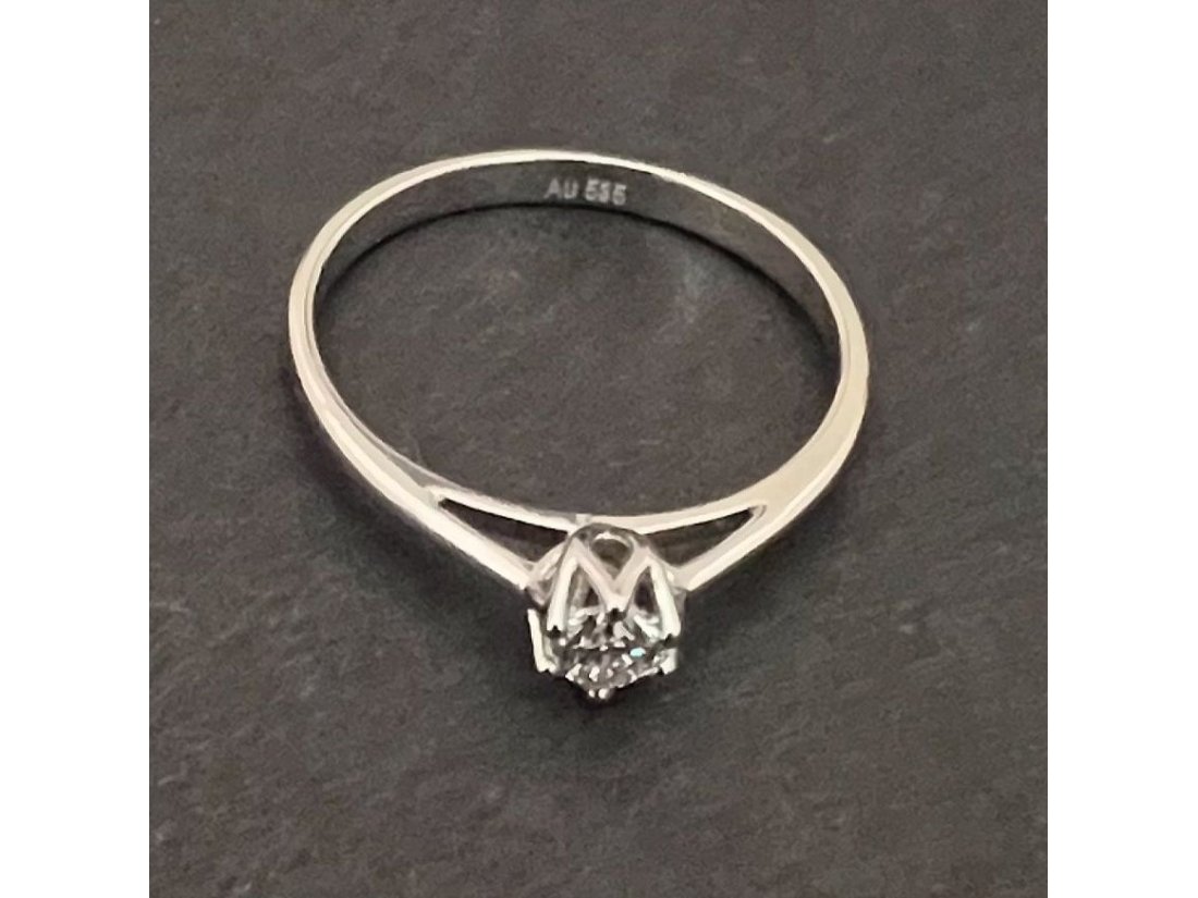 Каблучка з діамантом - Фото1 Каблучка з діамантом