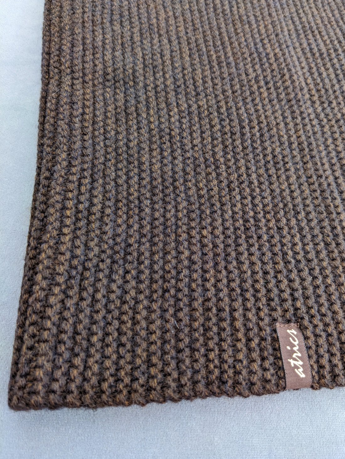 Теплий жіночий в'язаний снуд INNOE 950642-1 Шоколадний