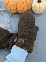 М’які рукавиці з ефектом плюшу — комфорт і стиль для холодних днів INNOE 85005-3 Шоколадний