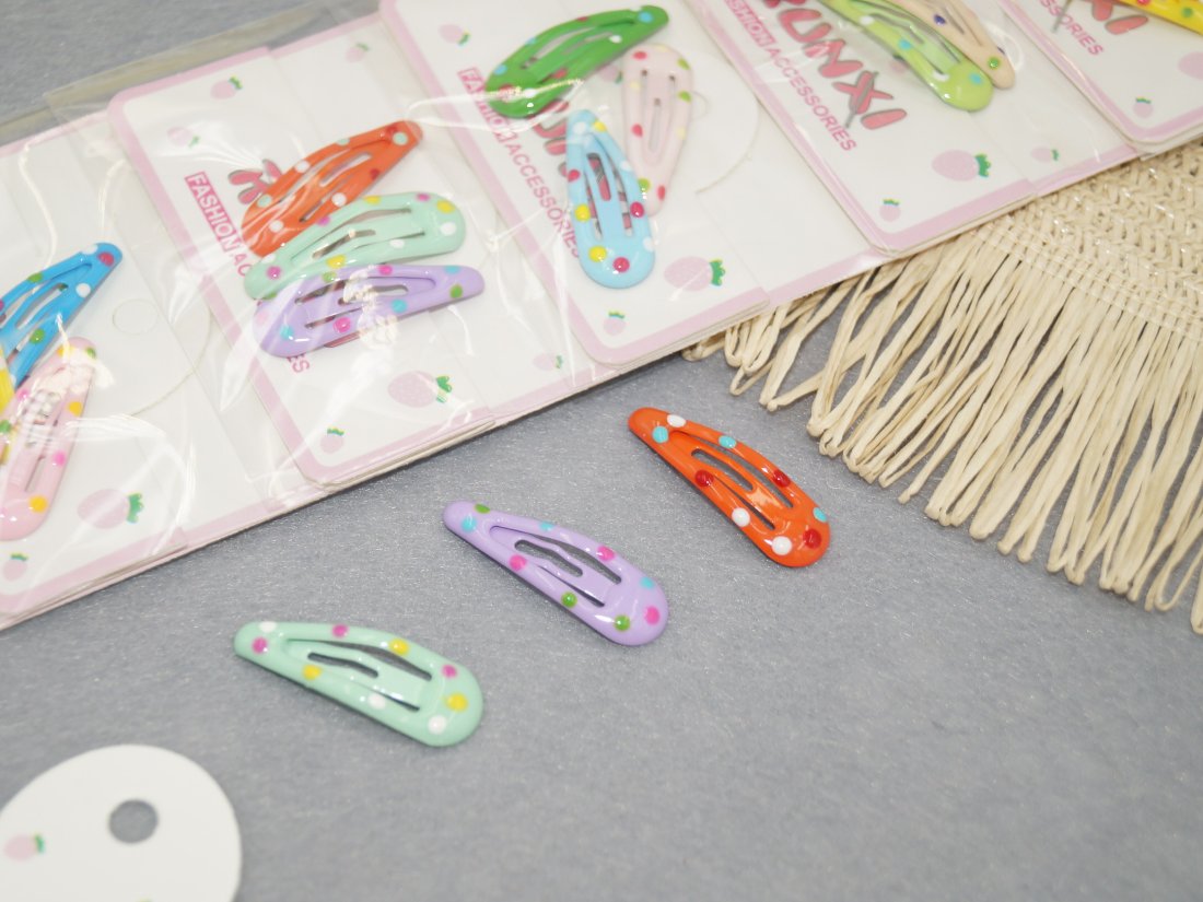 Дитячий затискач для волосся. Тік-так 3 см.