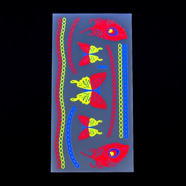 Неонові татуювання Метелики 21 см - Купити