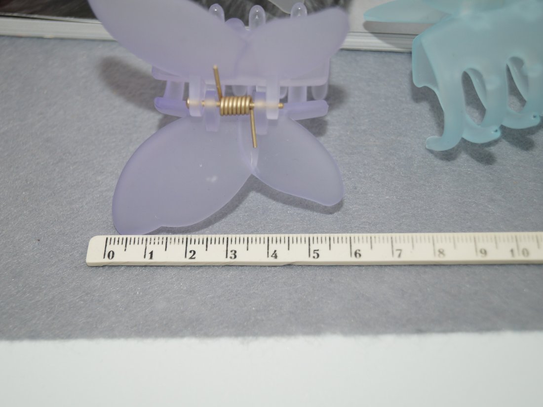 Краби для волосся. Матові 6 см. - Кристалік