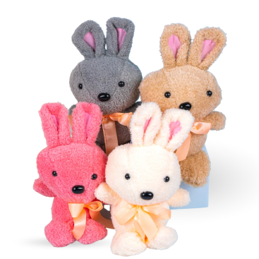М'які іграшки Зайці кучеряві 30 см - Купити
