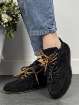 Жіночі кросівки casual з натуральної замші INNOE 777570-1 Чорний