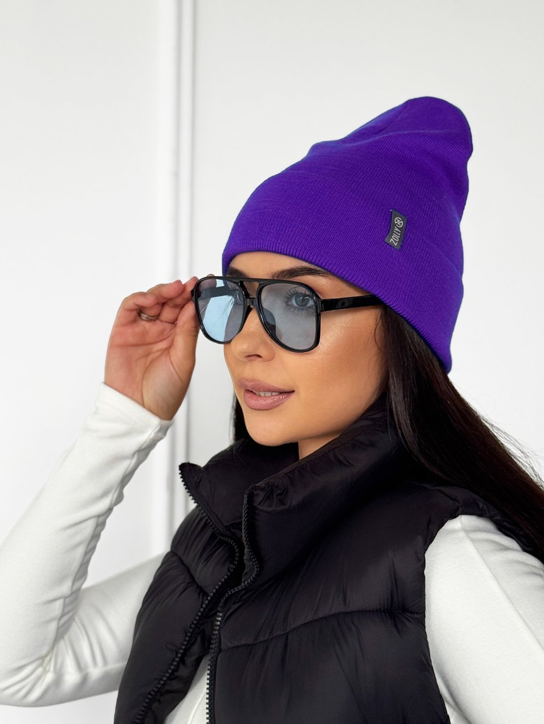 Практична яскрава жіноча шапка INNOE 950118-1 Фіолетовий