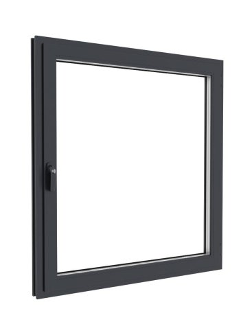 Протизламне панорамне кольорове металопластикове вікно ліцензія RC2N (8 точок замикання, загартоване скло) 1300х1400 мм - Купити